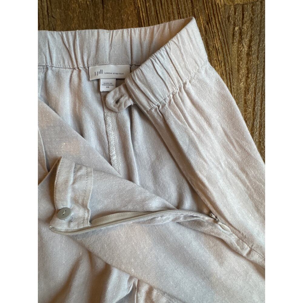J. Jill Linen Stretch Button Hem Pants Size XS - Picture 6 of 10